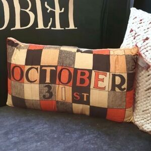 John Derian October Halloween Pillow